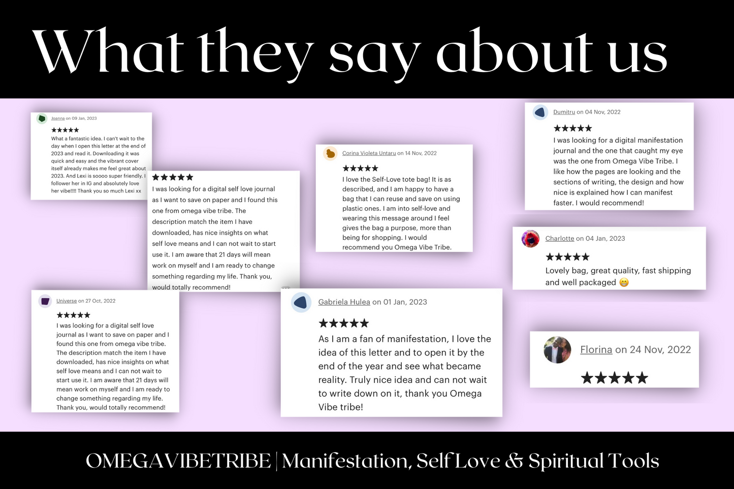 this page shows even more 5 stars reviews from the customers that love the Omega Vibe Tribe products