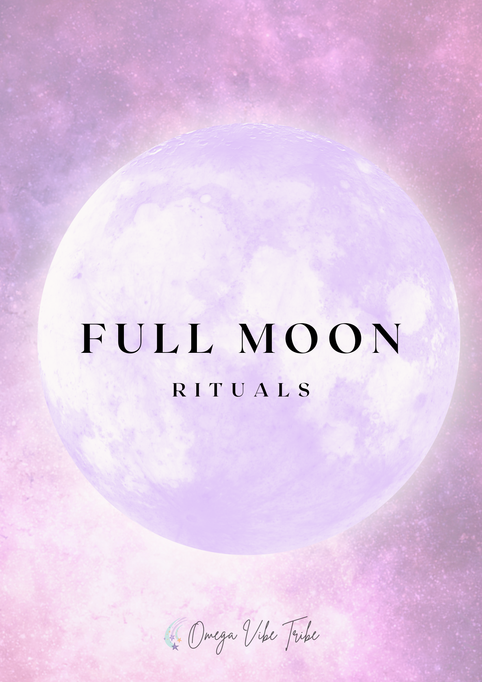 Full moon rituals ebook digital product with meditation affirmations and journal prompts