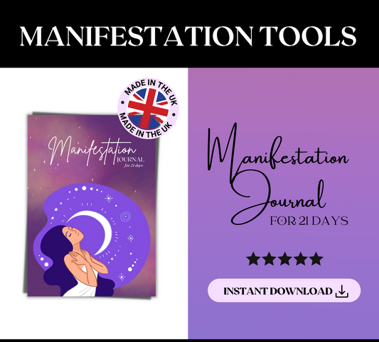 Manifestation Journal, Manifestation Gifts, Printable Manifestation Journal, Spiritual Gifts UK, Manifestation Workbook
