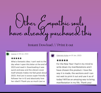 other empathic souls have already purchased this and here are featured feedbacks from Joanna and Gabriela, two customers that gave 5 stars to this product.